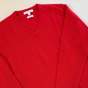 Peter Millar Red V-Neck Sweater